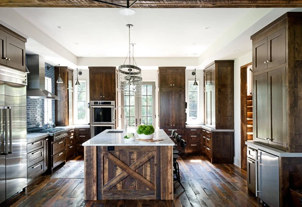 wood floors in the kitchen